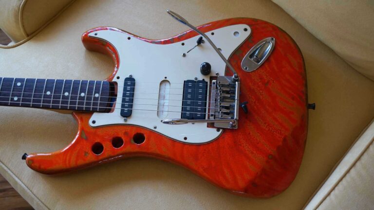 Ian’s patented tremolo (not the splits)